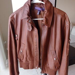 Ralph Lauren Brown Bomber Jacket/Size 8
